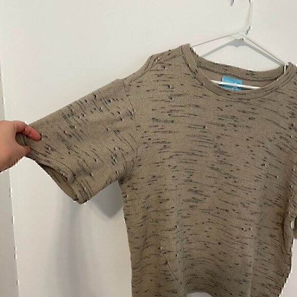 THADDEUS BONOBOS Mens Terry Beach Tee Tan ? Space Dye Short Sleeve Sweatshirt M - Picture 7 of 14